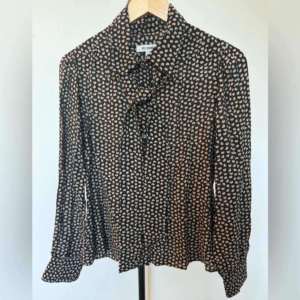 Re/Done Silk Blouse